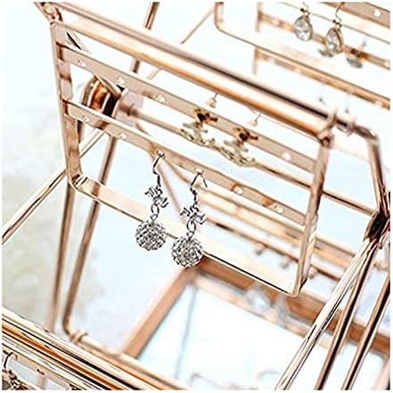 Kutija za odlaganje nakita Zlatna rotirajuća naušnica Spin stol Ferris Nakit nakit za prikaz nakita za žene
