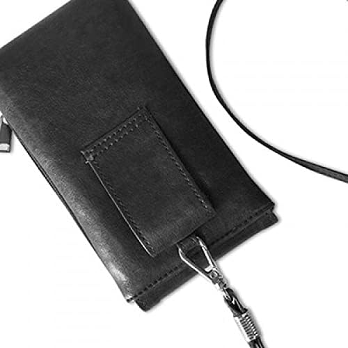 Napravljeno u Japanu Country Love Telefon novčanik torbica Viseća mobilna torbica Crni džep