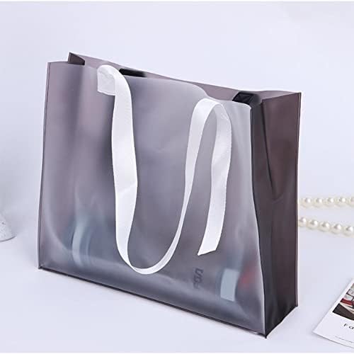 AKOAK 3 kom. Clear Frosted plastična torba - PVC vertikalna kozmetička torba za pohranu dostupna za vjenčanja,