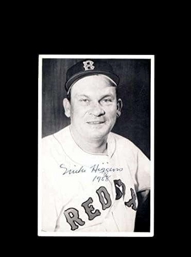 Mike Pinky Higgins JSA potpisao vintage 4x5 1950`s Boston Red Sox Original Photo - AUTOGREM MLB Photos