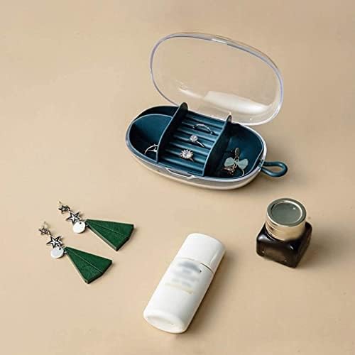 Kutija 2pcs Travel nakit Case Plastika TPR organizator Display Custom za kontejner Mali nakit Rola za ogrlice, minđuše. Kutije za nakit Organizator nakita (boja: 2pc)