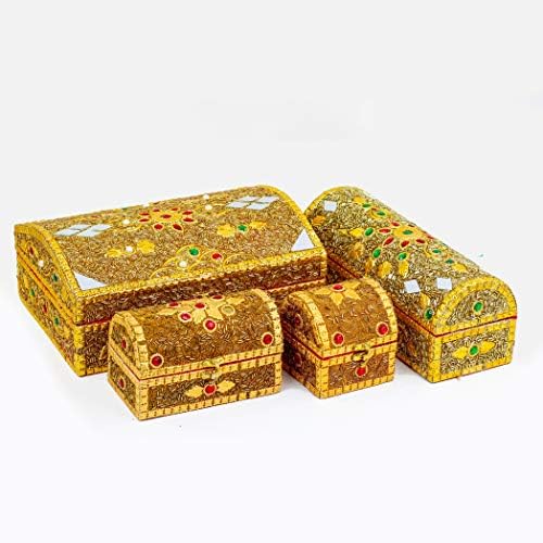 Nagina Međunarodni Svadbeni nakit ručno izrađene južnoazijske jeftine kutije / ukrasni trivijalni Set od 4 kutija