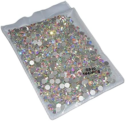 Ss3-ss30 šarmantan kamen Super Glitter kristalno čisto staklo ne Fix Flatback Nail Art vještački dijamant