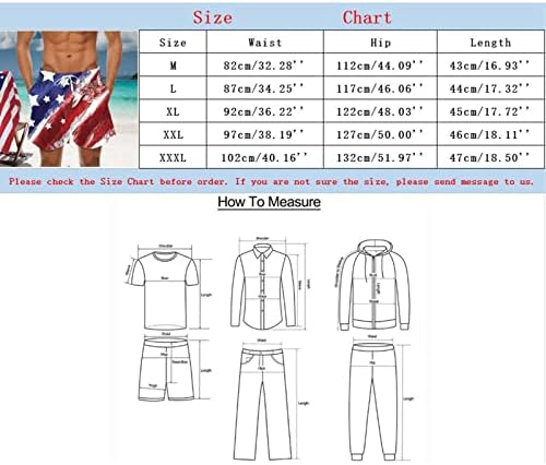Ljetne kratke hlače za muškarce Casual Muss 3D Digital Neovisnosti Dan ispis džepnih kopče rever kratke