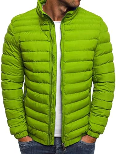 Muški kaput, plus veličine dugih rukava muškarci trendi aktivni zimski zimski zip zip up jakne fit solid
