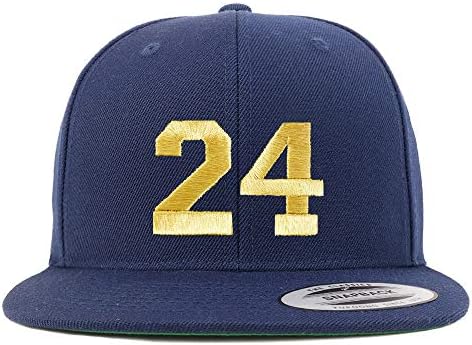 Trendy Prodavnica Odjeće Broj 24 Zlatna Nit Sa Ravnim Novčanicama Snapback Bejzbol Kapa