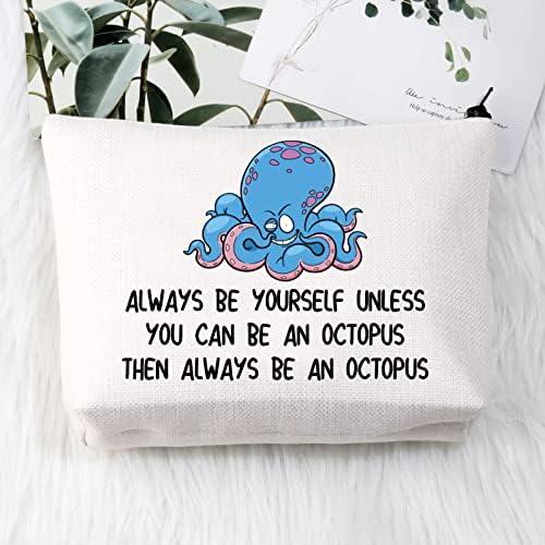 BDPWSS hobotnica kozmetička torba hobotnica poklon hobotnice ljubavni poklon uvijek budite sami ako ne možete