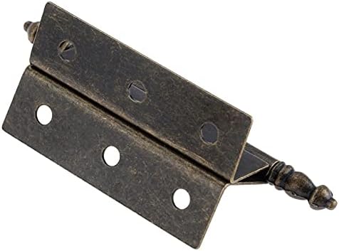 ZLXDP 2 kom 88 * 55 * 51mm starinski brončani ormar za prtljagu šarke za prtljagu vintage nakit drvene kutije