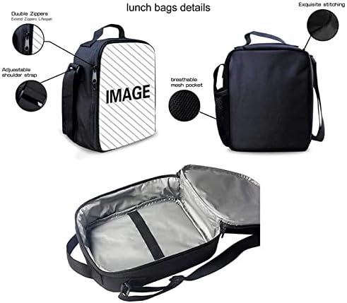 Dolyes Plave leptirske torbe sa 3 komada školski ruksak ruksak za djecu djevojke, pješačke knjige s križanjem tote za ručak torba za olovke lagane knjige torbe za putovanja