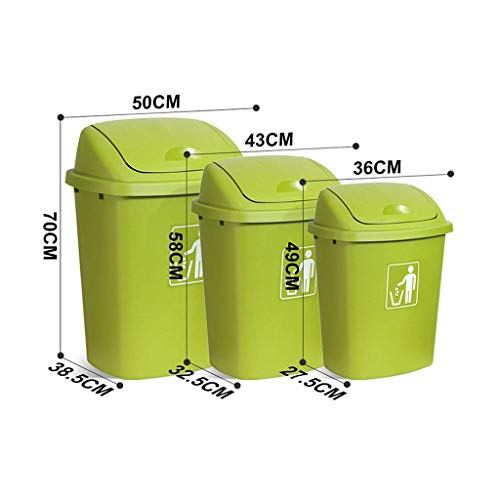 NEOCHY zatvorene kante za smeće velikog kapaciteta Vanjska natkrivena kanta za smeće stambena nekretnina može se koristiti u zatvorenom i na otvorenom plastična kanta za smeće kuhinjske kante za smeće / Crvena / 30L