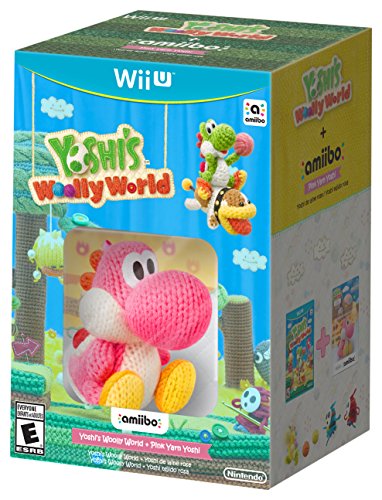 Yoshijev vuneni Svijet + ružičasto predivo Yoshi Amiibo-Wii U