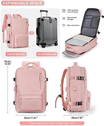 VGCUB ruksak za nošenje, veliki putni ruksak za žene i muškarce odobren od strane aviokompanije, školski