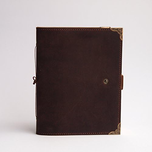 Kožni časopis Potpuno ručno rađena notebook ručna skica knjiga personalizirana smeđa prazna stranica dnevnik