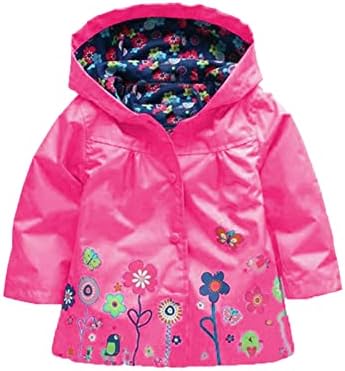 Dječji kaput zimske jakne djevojke s kapuljačom cvijeće otisci mališana odjeća prekrasna vjetra topla gusta