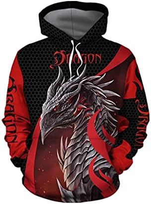 Tatoo Dungeons i Dragons Stell Armor Zipup Hoodie veličine S-5XL Dugi rukavi sa džepom crni za muškarce