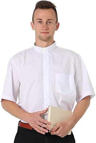 GRADIOPROSPRO MAN sveštenik svešteničke majice kratkih rukava sa besplatnim umetkom ovratniku na kartici