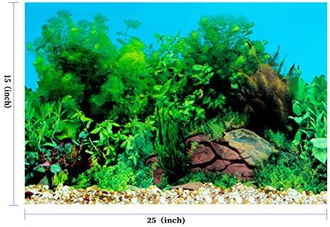LENDAWAY Novi Podmorski koral, pozadina akvarijuma od morskih algi dekoracija pozadine 25 x 15(inča)