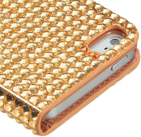 Rezerviraj MyBat Diamonds sa kućištem za karticu za iPhone 5S / 5 - Maloprodajna ambalaža - zlato