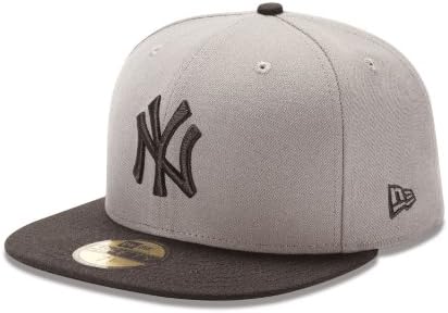 MLB New York Yankees 2tonska olujna siva / crna 59Fifty bejzbol kapa, 6.375-inčni