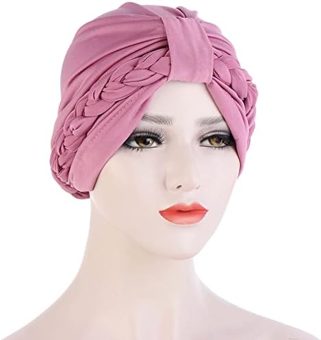 Ženske pletenice turban kape za kosu za glavu za glavu za kosu za kosu za glavu sa niskim profilom pamuk