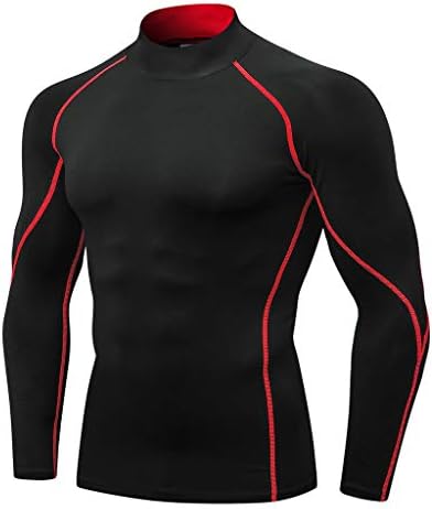 XXBR Kompresijske majice za muške, rukav rukav rukav izrez Atletska vežbanje Košulje Aktivni sportski sloj