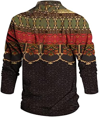 Muške dukseve Trendi tiskani pulover Ležerne prilike za praznike s kapuljačom s kapuljačom s dugim rukavima