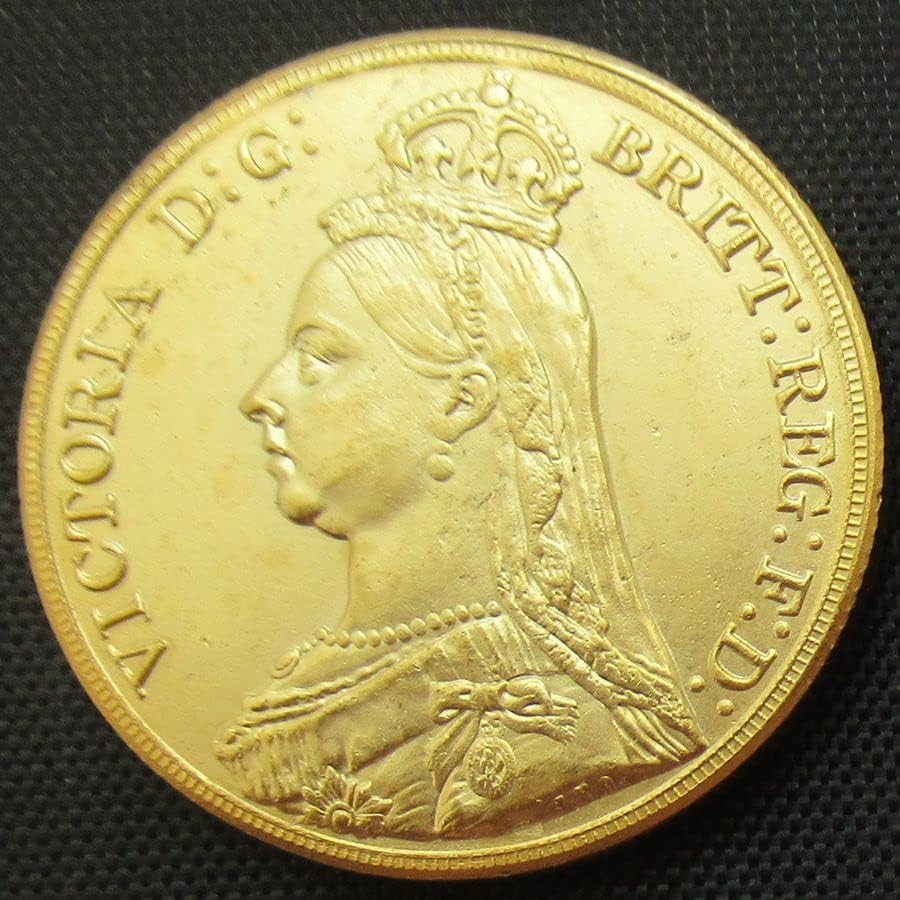 British £ 5 1887 Spoljna replika pozlaćena komemorativna kovanica