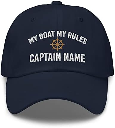 Personalizirani Kapetan Vezeni Tata Šešir, Smiješni Mornarski Nautički Šešir