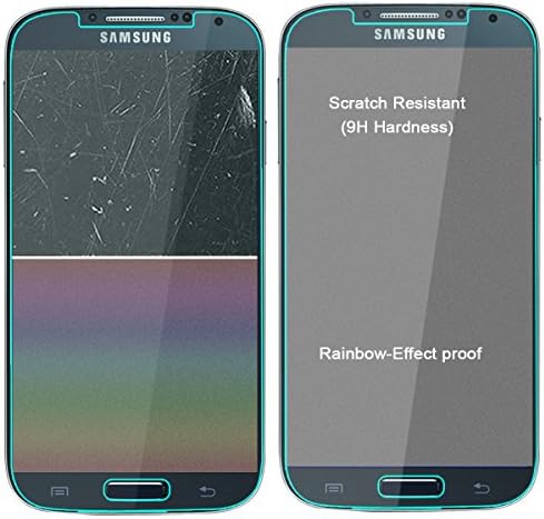 [5-PACK] - Mr. štit dizajniran za Samsung Galaxy S4 [kaljeno staklo] zaštitnik ekrana [0.3 mm Ultra tanka 9h tvrdoća 2.5 D okrugla ivica] sa doživotnom zamjenom