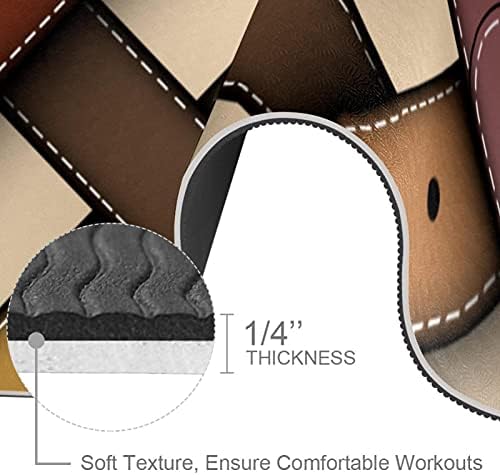 Siebzeh dijagonalni karirani uzorak Premium Thick Yoga Mat Eco Friendly Rubber Health & amp; fitnes neklizajuća