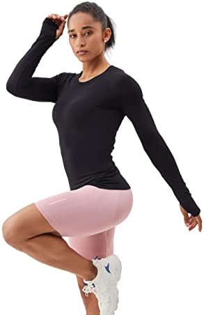 Annva u.S.a. Majice za vježbanje dugih rukava za žene, brze tehnološke vješalice, atletska joga teretana