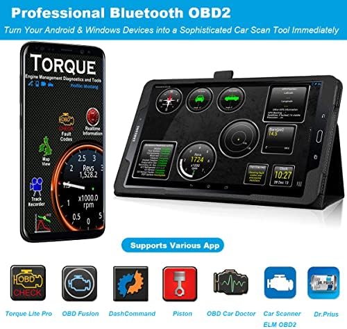 Kitbest Mini OBD2 skener Bluetooth za android, Bluetooth OBD OBDII Alat za skeniranje automobila Auto Provjerite