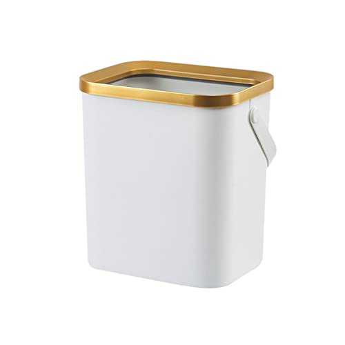 Douba Zlatna kamena za smeće za kuhinju kupatilo četveronoginje push-tip plastične uske kante za smeće sa poklopcem