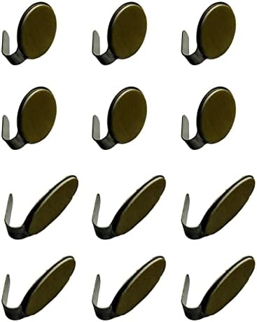 Višenamjensko malene i okrugle ljepljive kuke od nehrđajućeg čelika - set od 12 kuka