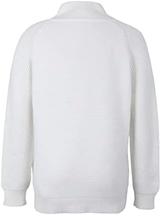Dukseri za žene Custom Odjeća Bijela boja Dugih rukava Pamuk Žene Turtleneck džemperi
