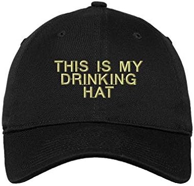 Speedy Pros ovo je moj šešir za piće vezena uniseks ravna čvrsta kopča za odrasle pamučna nestrukturirana