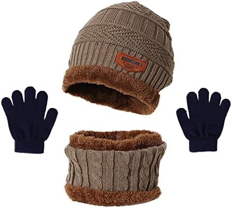 i Kapa za dječake kapa za djecu otporna na vjetar pletene djevojke šal topli rukavice zgušnjavaju zimski