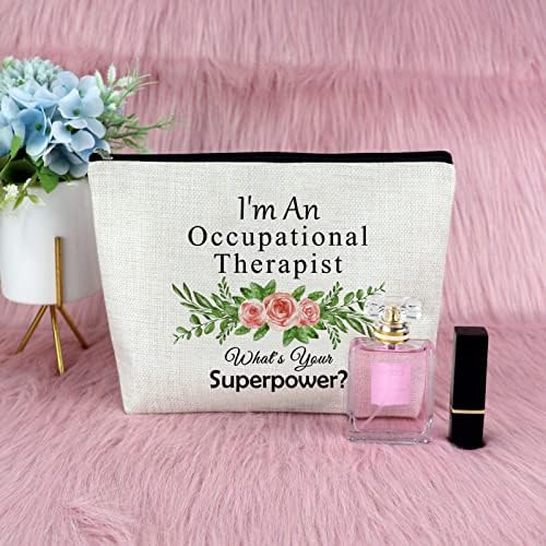 Radni terapeut poklon za žene ot torba za šminkanje zahvalnost poklon za terapeuta kozmetička torba Hvala