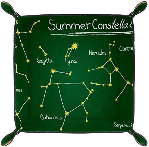 Aisso sobar Tray Schoolboard_Summer_Constellations_nothern štampanje kožnih ladica za nakit kutija za organizatore