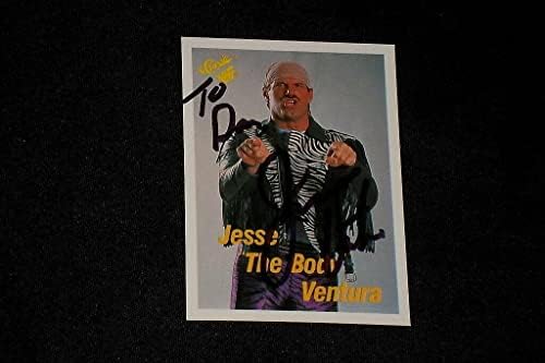 Jesse Tijelo Ventura 1990 Classic WWF potpisala je autogramenu karticu 53 guverner - autografirane hrvanje