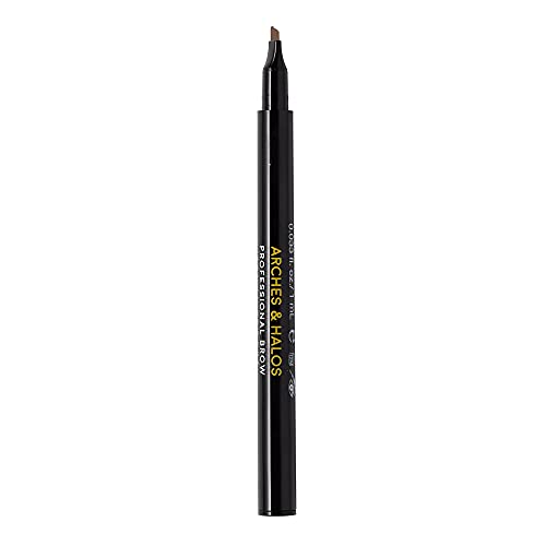 Lukovi & amp; Halos Microblading olovka za oblikovanje obrva-za potpunije, Definisanije obrve - dugotrajne, otporne na mrlje, bogate boje - veganska i bez okrutnosti šminka-neutralna smeđa-0.026 fl oz