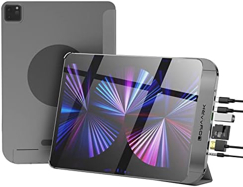 LOYA ARK CASS sa USB C HUB-om za iPad Pro 12.9 inča 2020 2018, 7-in-1 USB-C Multiprt adapter 4K HDMI, pametni