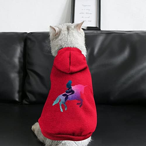 Galaxy sirena jahanje jednorog jednodijelni pas kostim kućnih ljubimaca odjeća sa šeširom za kućne ljubimce