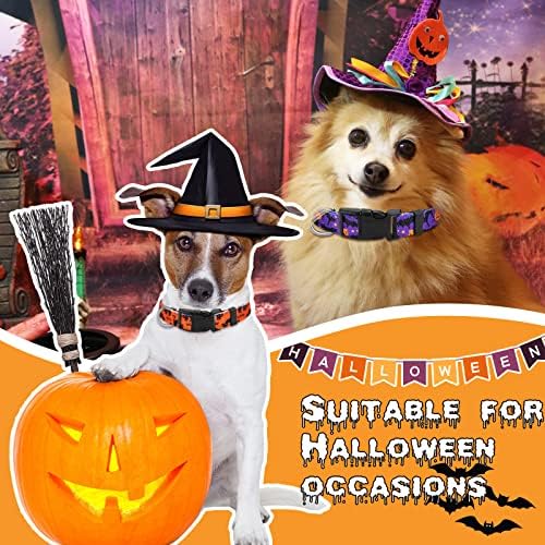 6 kom Halloween ovratnik za pse Podesiva lagana halloween ovratnik za pse Udobni osnovni ovratnici sa plastičnom