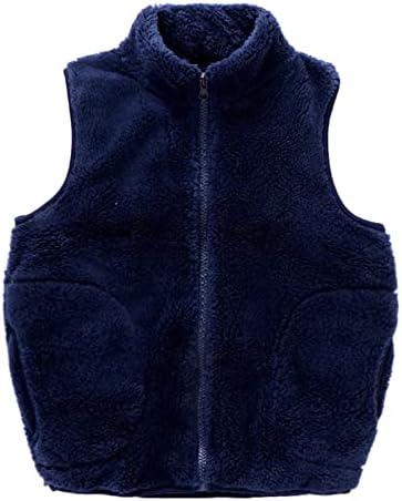 Toddler Kids Boys Girls Winter Solid Fleece sa patentnim kaputom od jakne za zatvaranje zgusnuta odjeća
