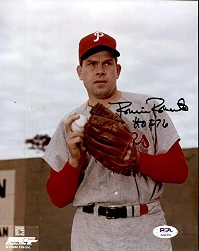 Robin Roberts potpisao je fotografiju 8x10 autogramiranih W / Hof Phillies PSA / DNK - AUTOGREME MLB Photos