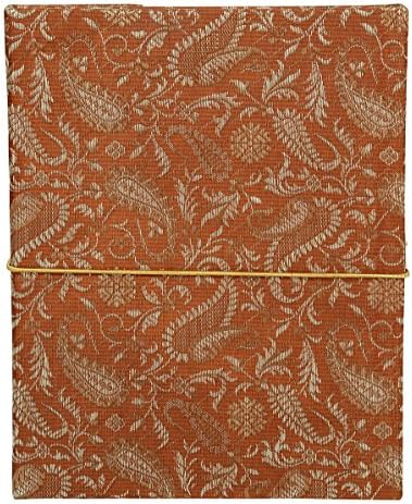Lalhaveli svilena tkanina Tvrdi kocke Paisley Design Ručno rađeni dnevnici za notebook dnevnike za poklon 8 x 6 inča