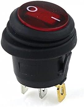 PURYN 1kom Kcd1 okrugla vodootporna On-Off 3pin lampa okrugla klackalica 10 a 250VAC 125V lampa sa ravnim