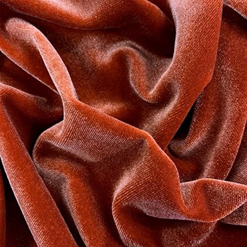 Nove tkanine Daily Princess Burnt Orange poliester Spandex rastezljiva baršunasta tkanina za trake, glave,