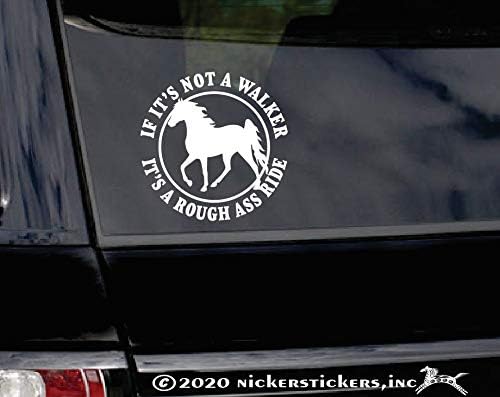 Ako nije šetač, to je gruba magarca ~ Tennessee hodanje konja prikolica vinilnih prozora naljepnica naljepnica